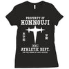 Property Of Honnouji Athletics Dept. Ladies Fitted T-Shirt
