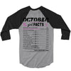 October Girl Facts Scorpio 3/4 Sleeve Shirt