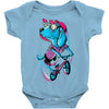 dog biker Baby Onesie