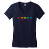 funny retro space invaders 'class of 1978' Women's V-Neck T-Shirt