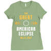 Great American Solar Eclipse 2017 Ladies Fitted T-Shirt