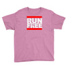 free running parkour run free Youth Tee