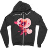 KISS ME PLEASE Zipper Hoodie