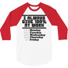 always give 100 percent 3/4 Sleeve Shirt
