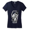 work or die Women's V-Neck T-Shirt