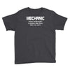 mechanic mens funny Youth Tee
