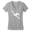 decal cal fire airplan Women's V-Neck T-Shirt