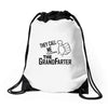 the gandfather Drawstring Bags
