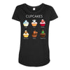 cupcakes Maternity Scoop Neck T-shirt