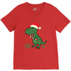 christmas dinosaur V-Neck Tee