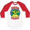 pizza party 3/4 Sleeve Shirt