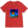 florida palm trees sunset V-Neck Tee
