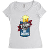 drinking beer Women's Triblend Scoop T-shirt
