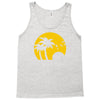 beach silhouette birds sand sunset Tank Top