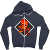 3d skull squad Zipper Hoodie