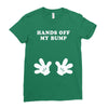 Hands off my Bump Ladies Fitted T-Shirt