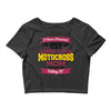 i never dreamed i'd grow up to be a super cool motocross mom but here Crop Top