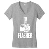 flasher camera Women's V-Neck T-Shirt