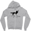 the coolest wolf moment ever Zipper Hoodie