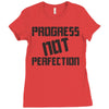progress not perfection Ladies Fitted T-Shirt