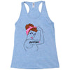 girl power survivor breast cancer Racerback Tank