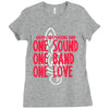 walker high marching band one sound one band one love Ladies Fitted T-Shirt