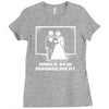 pixel wedding under new management Ladies Fitted T-Shirt