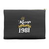 kings are born in 1981 Accessory Pouches