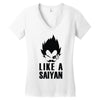 like a saiyan Women's V-Neck T-Shirt