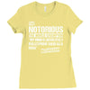 The Notorious, Undisputed World Champion Ladies Fitted T-Shirt