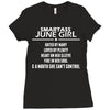 Smartass June Girl Ladies Fitted T-Shirt