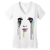 watercolor eyes Women's V-Neck T-Shirt