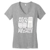 real men use 3 pedals Women's V-Neck T-Shirt