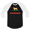 colifornia republic parody pugfornia republic 3/4 Sleeve Shirt