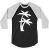 palm tree sticker vinyl decal tropical island beach ocean wall car win 3/4 Sleeve Shirt