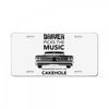driver picks the music passenger shuts his cakehole License Plate