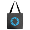 aperture labs Tote Bags