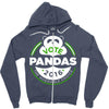 vote pandas Zipper Hoodie