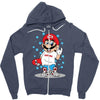 respect line Zipper Hoodie