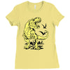 tyrannosaurus rex Ladies Fitted T-Shirt
