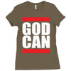 god can Ladies Fitted T-Shirt