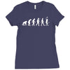 evolution of tennis ball racket Ladies Fitted T-Shirt