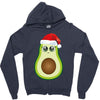 santa avocado Zipper Hoodie