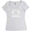 soccer Women's Triblend Scoop T-shirt