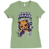 brain drain fox Ladies Fitted T-Shirt