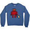bird powered robot Crewneck Sweatshirt