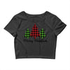 lumberjack tree merry christmas Crop Top