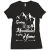 Going To The Mountains Is Going Home Ladies Fitted T-Shirt