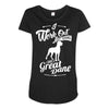 i have a great dane Maternity Scoop Neck T-shirt