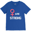 Women's March We Are Strong V-Neck Tee
